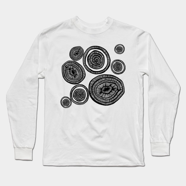 circle pattern Long Sleeve T-Shirt by hdconnelly